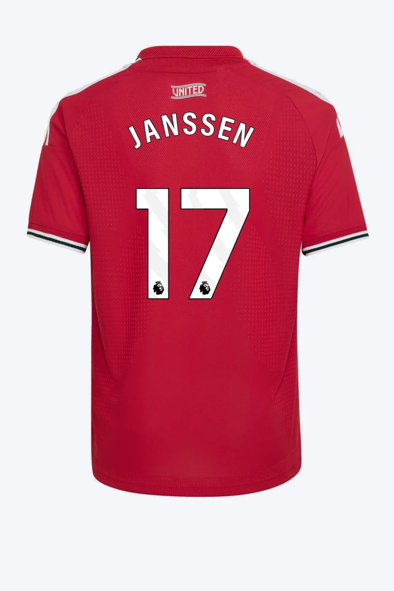 Janssen 17 Voetbalshirt - Manchester United 26/27 Thuis Authentic Kids