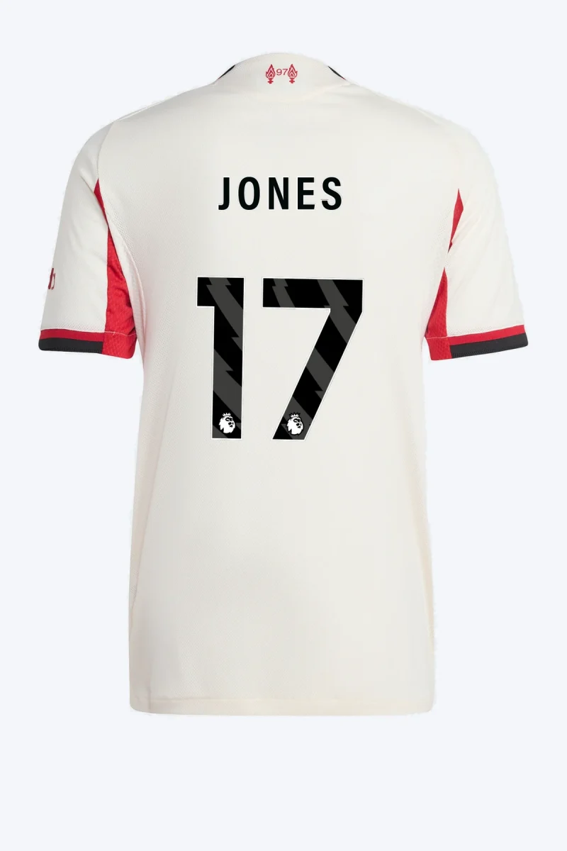 Jones 17 Voetbalshirt - Liverpool FC 25/26 Uit Authentic