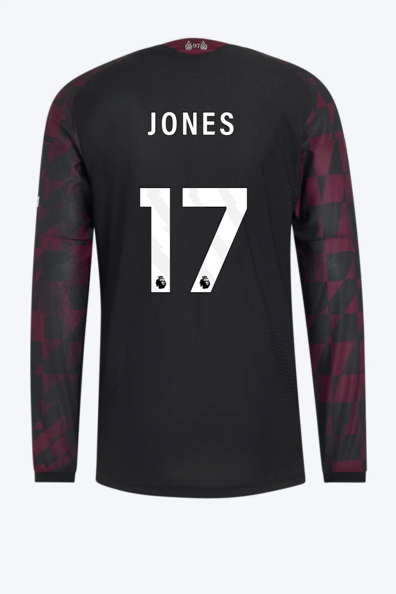 Jones 17 Voetbalshirt - Liverpool FC 26/27 Derde Authentic Longsleeve