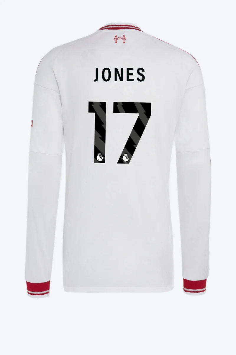 Jones 17 Voetbalshirt - Liverpool FC 26/27 Uit Authentic Longsleeve