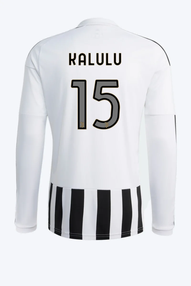 Kalulu 15 Voetbalshirt - Juventus 26/27 Thuis Lange Mouw
