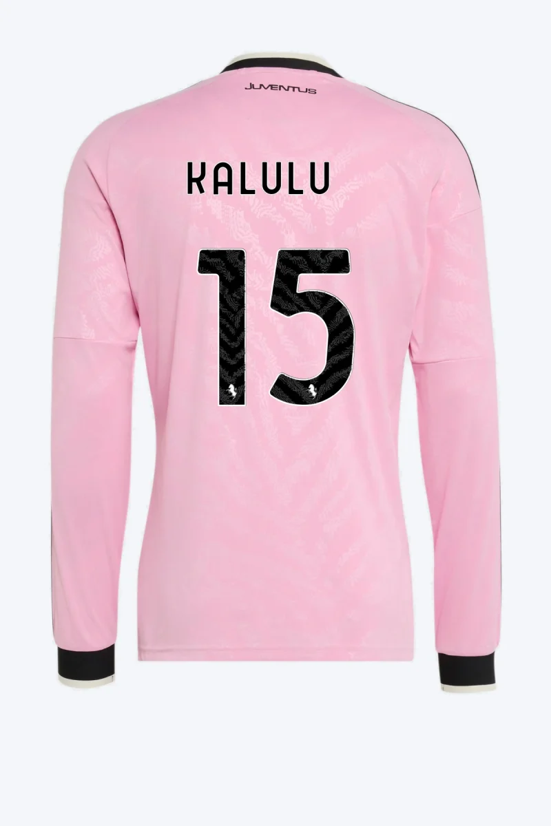 Kalulu 15 Voetbalshirt - Juventus 26/27 Uit Lange Mouw