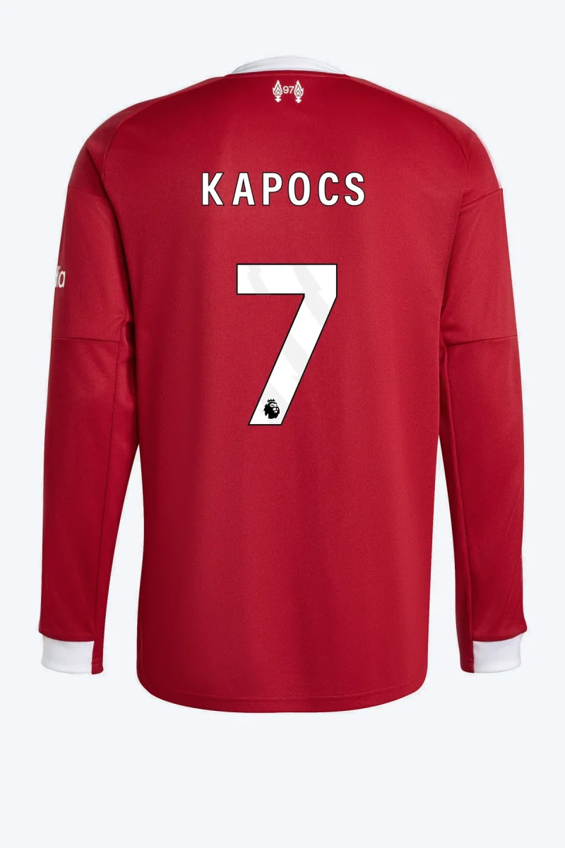 Kapocs 7 Voetbalshirt - Liverpool FC 25/26 Lange Mouw Thuis