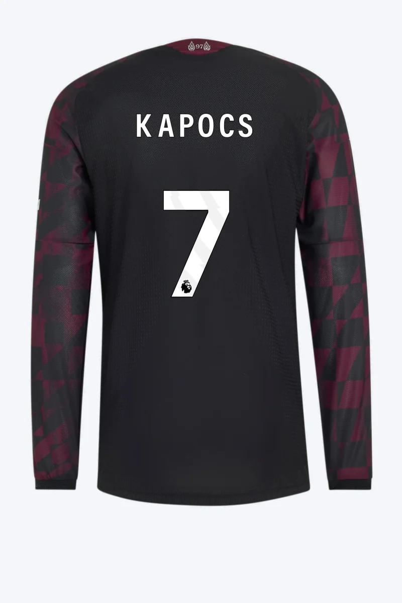Kapocs 7 Voetbalshirt - Liverpool FC 26/27 Derde Authentic Longsleeve