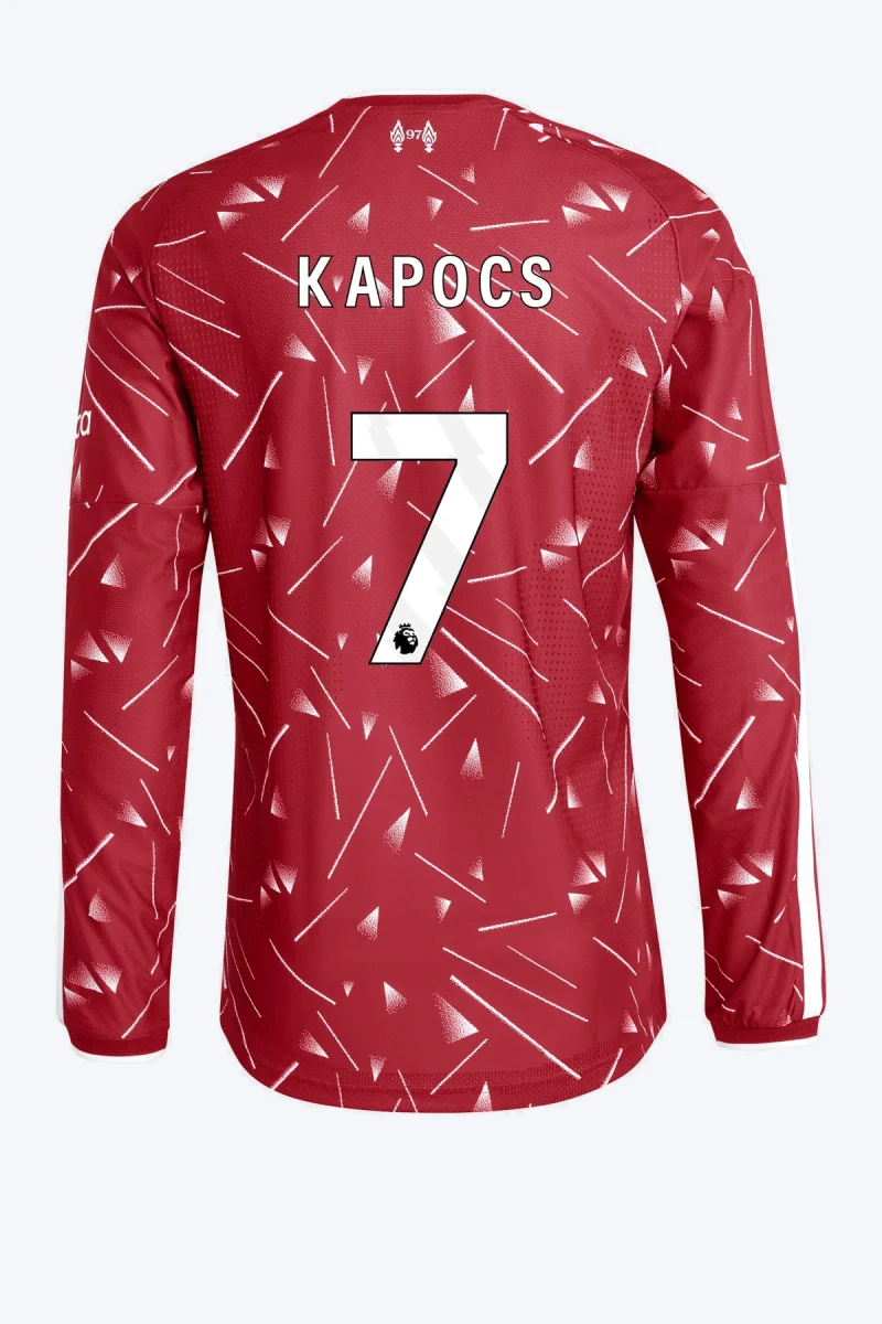 Kapocs 7 Voetbalshirt - Liverpool FC 26/27 Thuis Authentic Lange Mouw