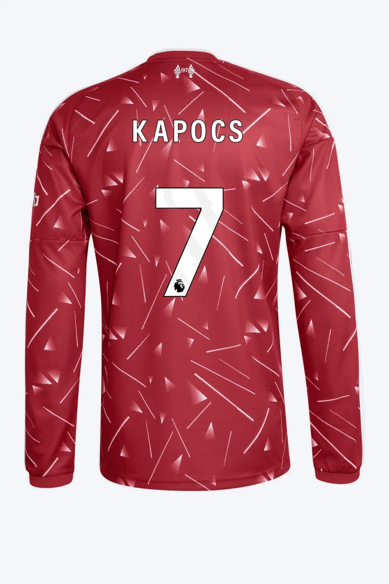 Kapocs 7 Voetbalshirt - Liverpool FC 26/27 Thuis Lange Mouw
