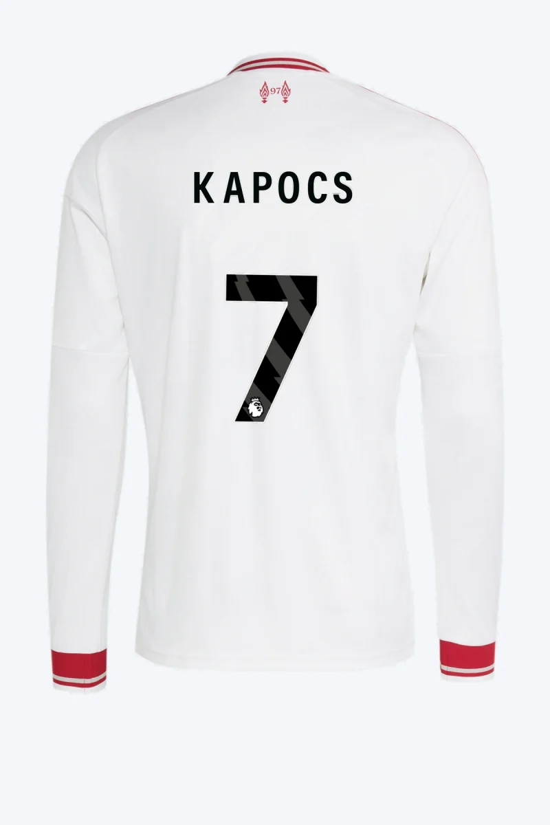 Kapocs 7 Voetbalshirt - Liverpool FC 26/27 Uit Longsleeve