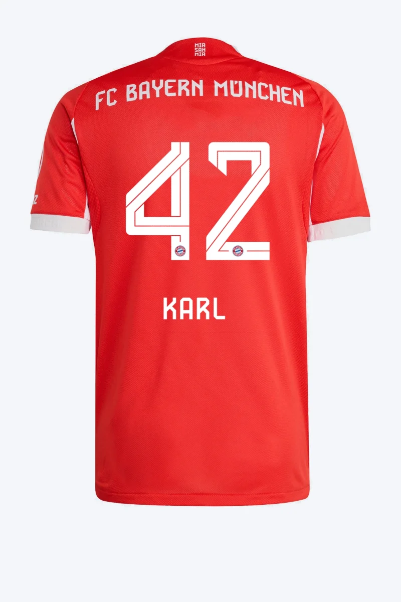 Karl 42 Voetbalshirt - FC Bayern 25/26 Thuis Authentic