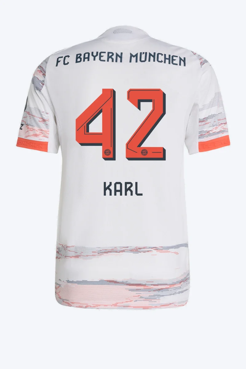 Karl 42 Voetbalshirt - FC Bayern 25/26 Uit Authentic