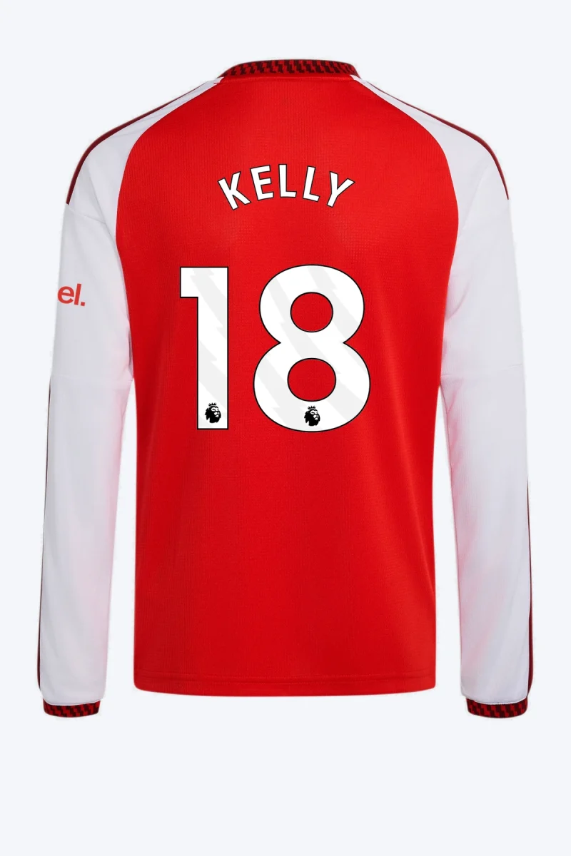 Kelly 18 Voetbalshirt - Arsenal FC 26/27 Thuis Kids Longsleeve
