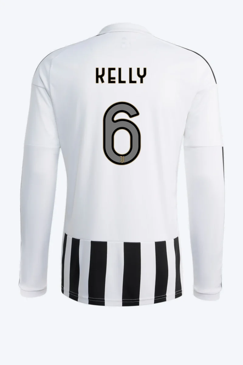 Kelly 6 Voetbalshirt - Juventus 26/27 Thuis Lange Mouw