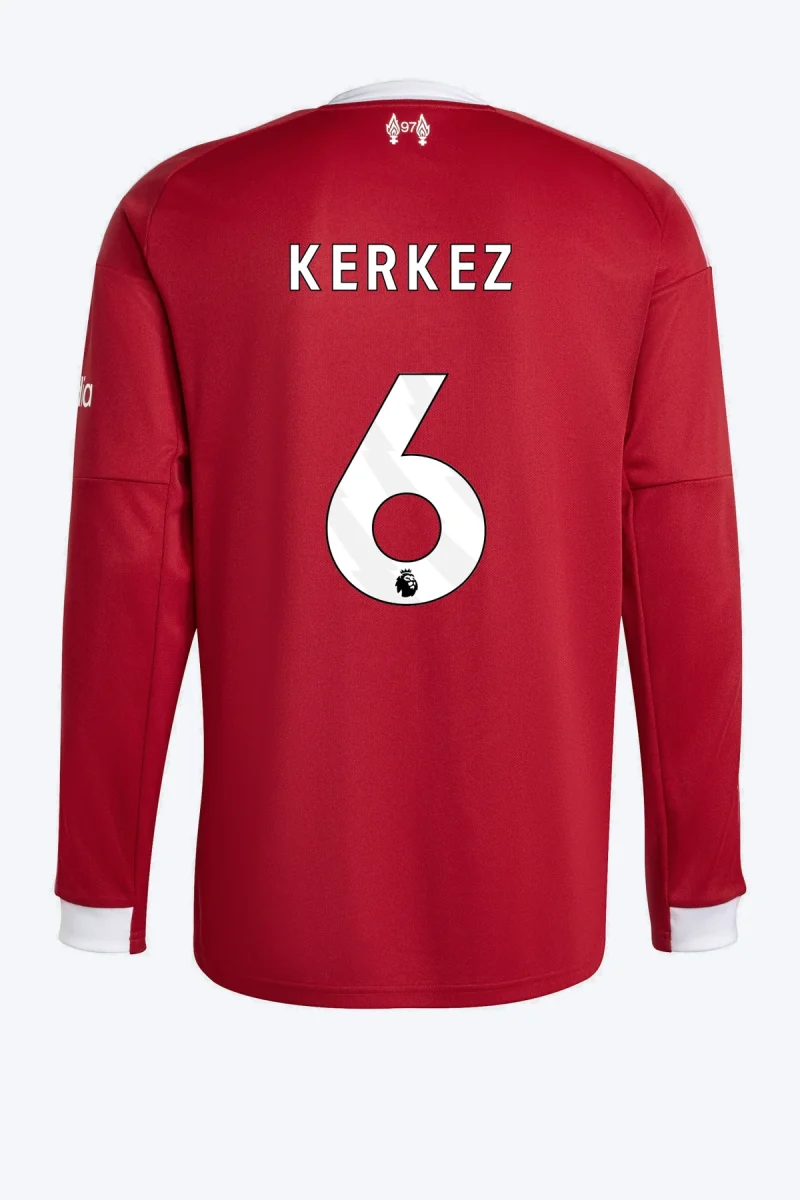 Kerkez 6 Voetbalshirt - Liverpool FC 25/26 Lange Mouw Thuis