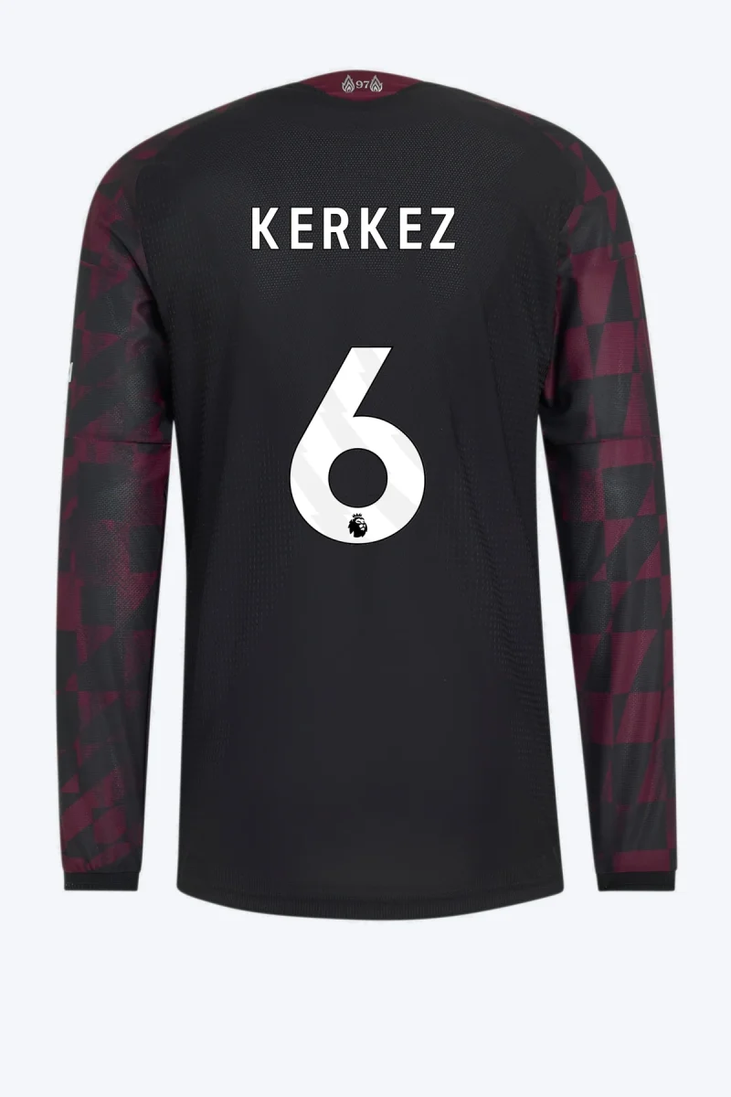 Kerkez 6 Voetbalshirt - Liverpool FC 26/27 Derde Authentic Longsleeve