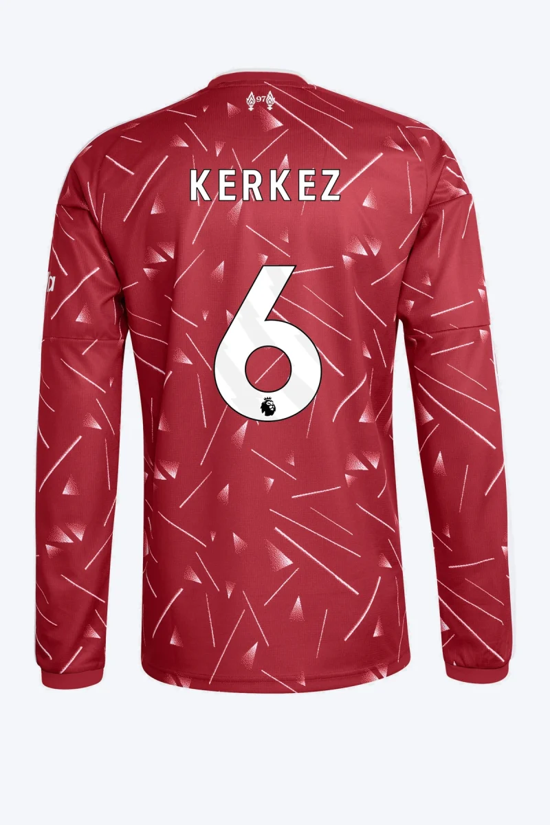 Kerkez 6 Voetbalshirt - Liverpool FC 26/27 Thuis Lange Mouw
