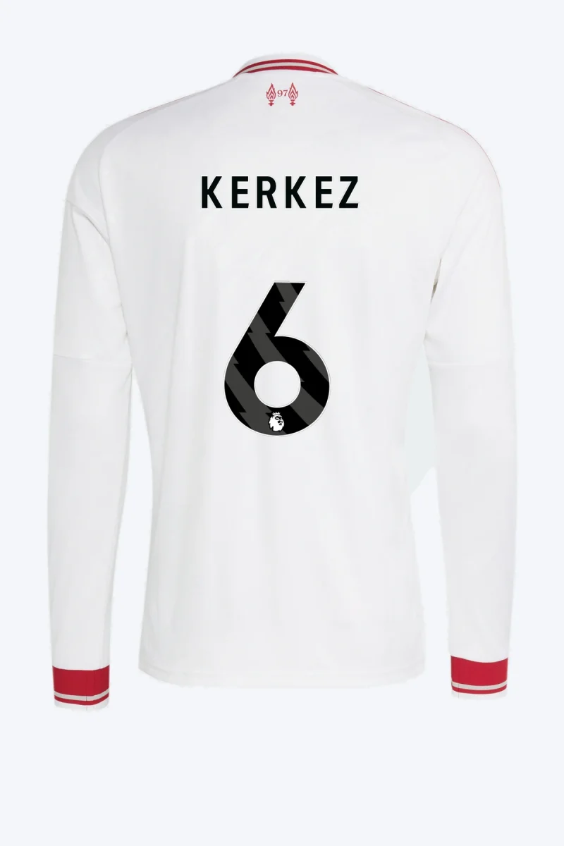 Kerkez 6 Voetbalshirt - Liverpool FC 26/27 Uit Longsleeve