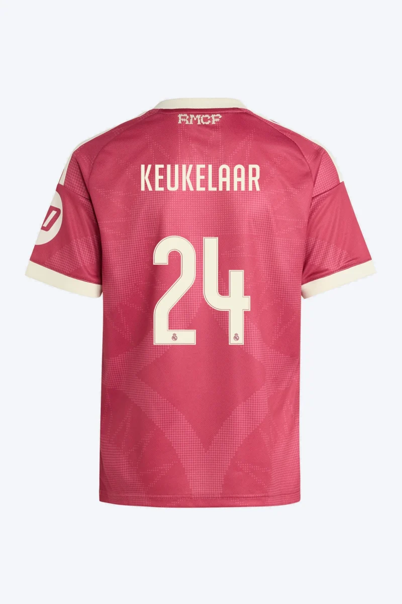 Keukelaar 24 Voetbalshirt - Real Madrid 26/27 Derde Kids