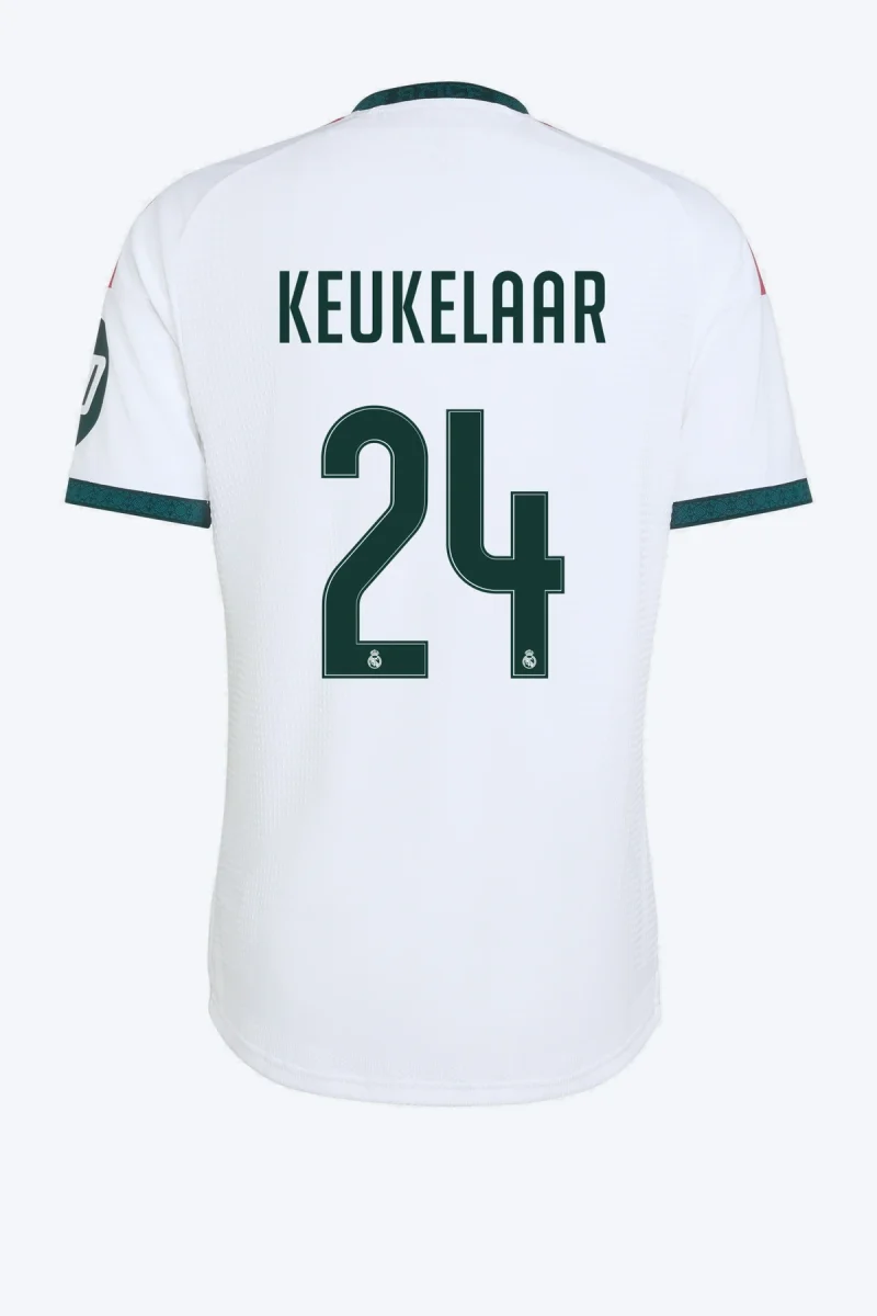Keukelaar 24 Voetbalshirt - Real Madrid 26/27 Thuis Authentic