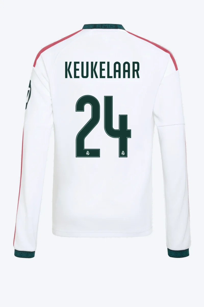 Keukelaar 24 Voetbalshirt - Real Madrid 26/27 Thuis Lange Mouw Kids
