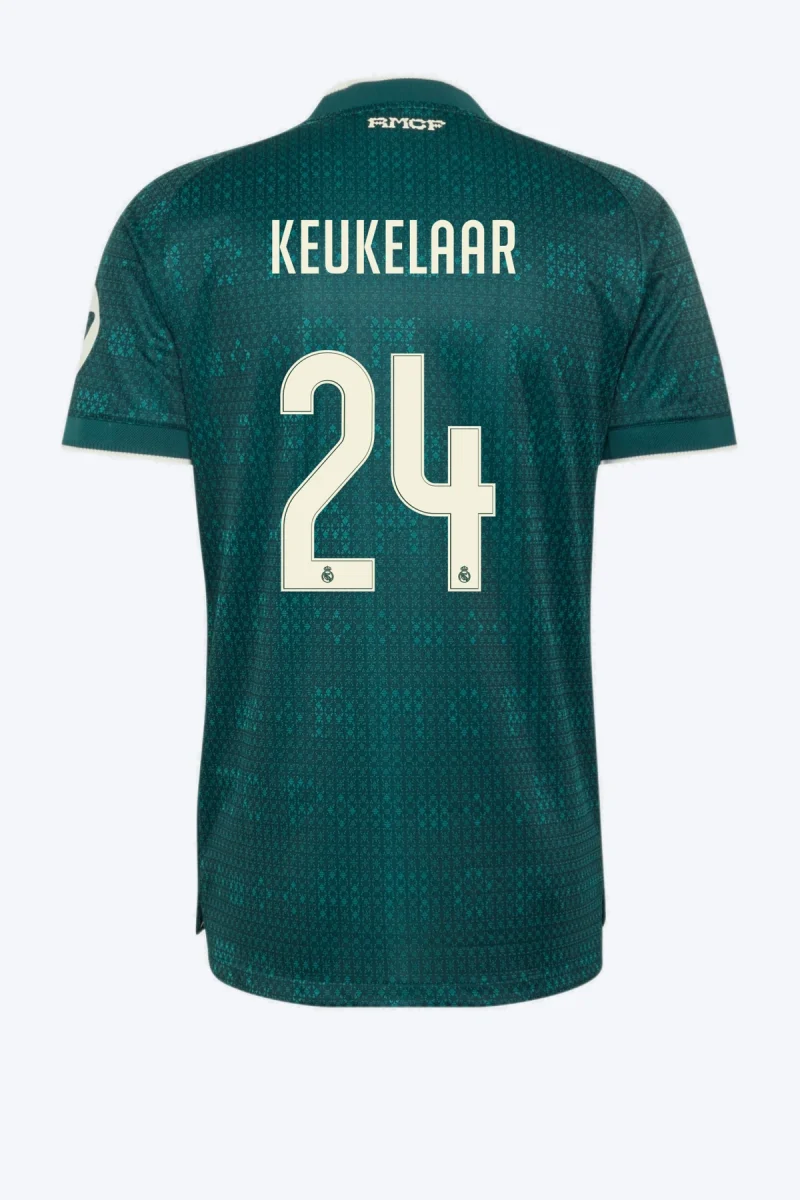 Keukelaar 24 Voetbalshirt - Real Madrid 26/27 Uit Authentic