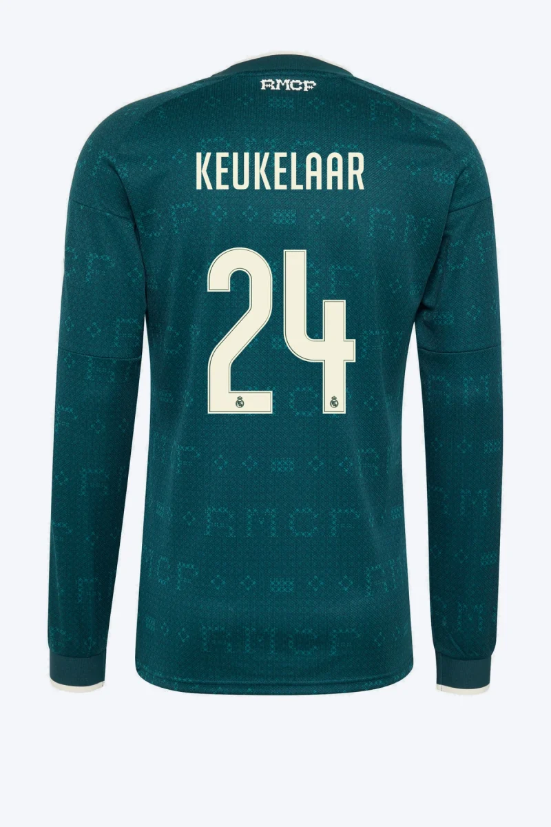 Keukelaar 24 Voetbalshirt - Real Madrid 26/27 Uit Lange Mouw