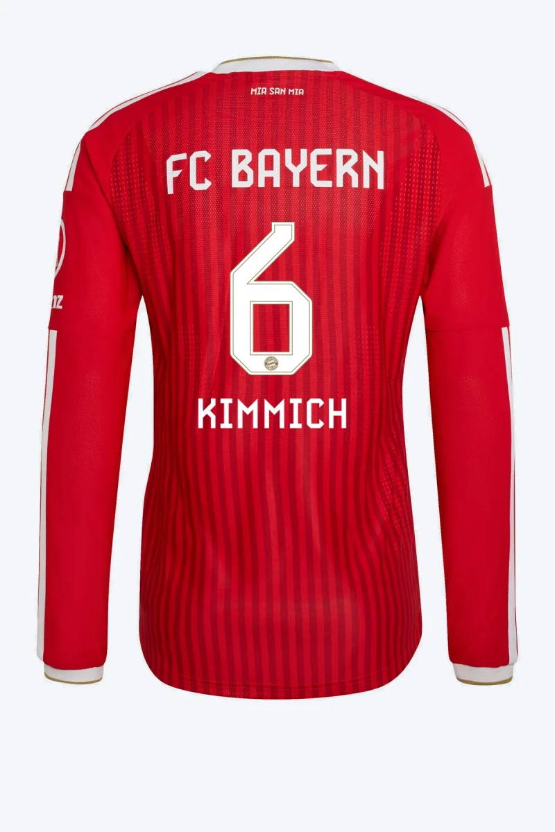 Kimmich 6 Voetbalshirt - FC Bayern 26/27 Thuis Authentic Lange Mouw