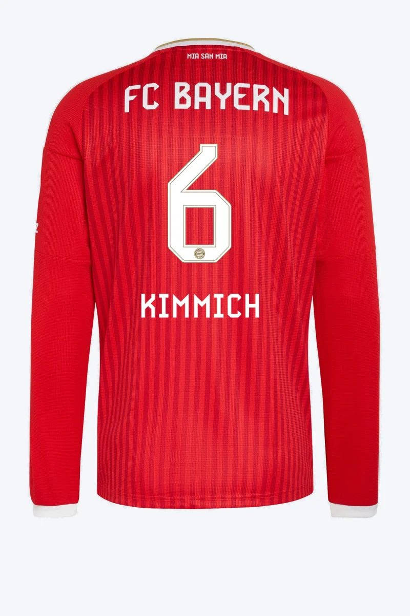 Kimmich 6 Voetbalshirt - FC Bayern 26/27 Thuis Lange Mouw