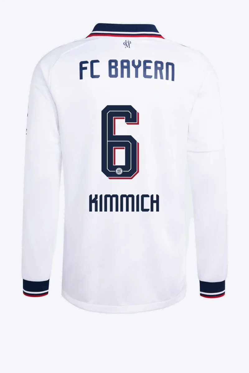 Kimmich 6 Voetbalshirt - FC Bayern 26/27 Uit Authentic Longsleeve