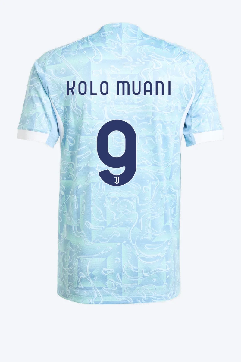Kolo Muani 9 Voetbalshirt - Juventus 25/26 Uit Authentic