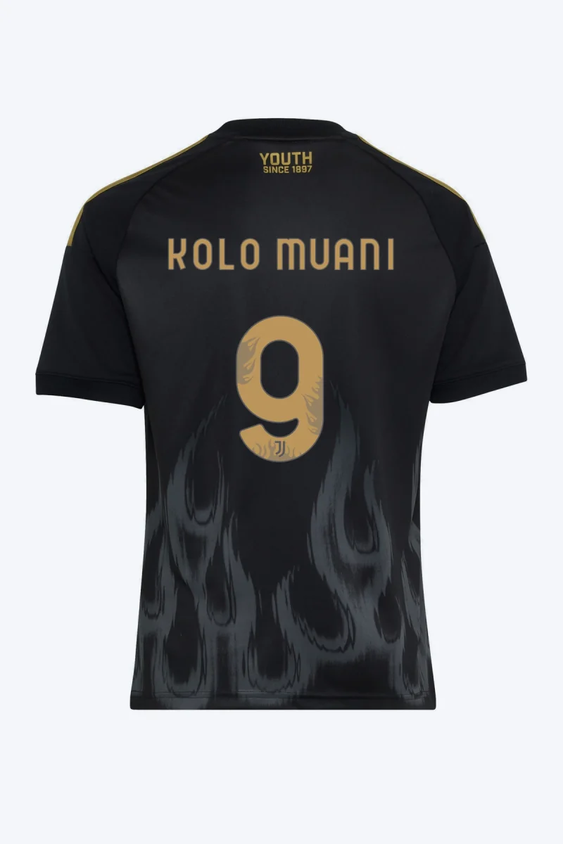 Kolo Muani 9 Voetbalshirt - Juventus 26/27 Derde Kids