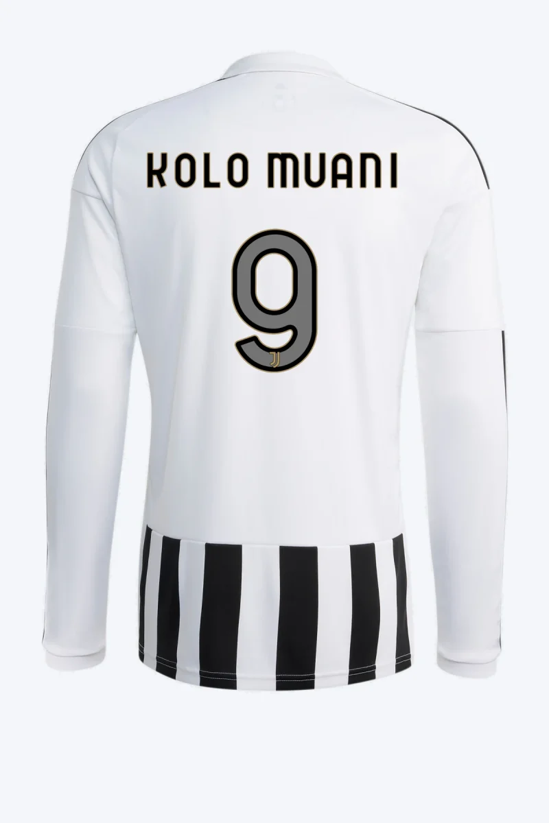 Kolo Muani 9 Voetbalshirt - Juventus 26/27 Thuis Lange Mouw