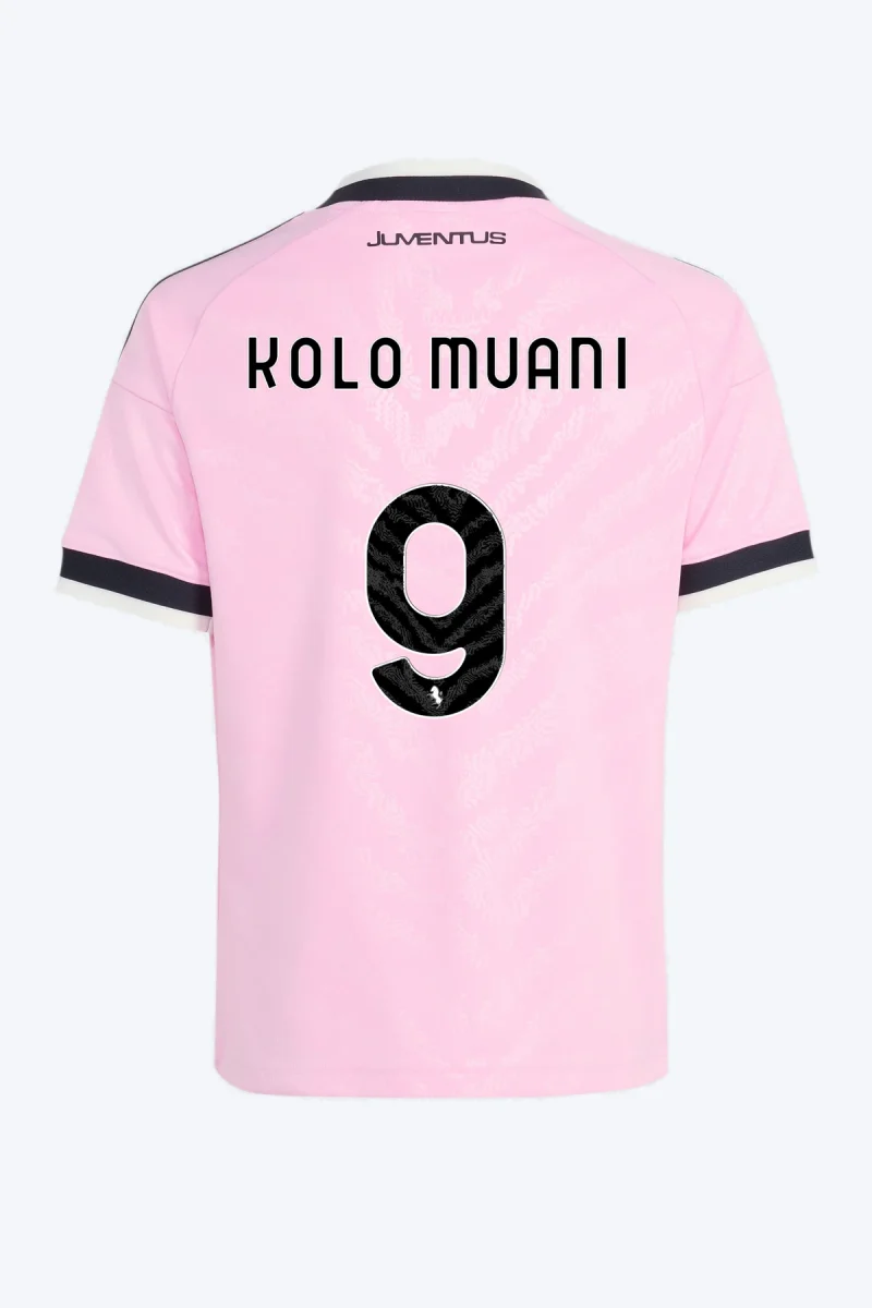Kolo Muani 9 Voetbalshirt - Juventus 26/27 Uit Kids