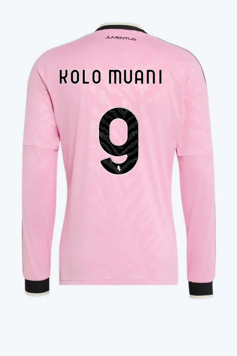 Kolo Muani 9 Voetbalshirt - Juventus 26/27 Uit Lange Mouw