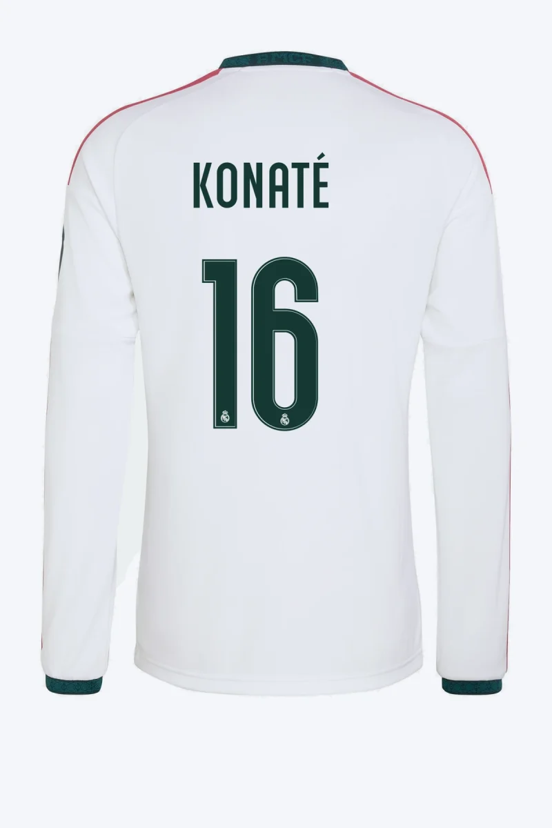 Konaté 16 Voetbalshirt - Real Madrid 26/27 Thuis Lange Mouw