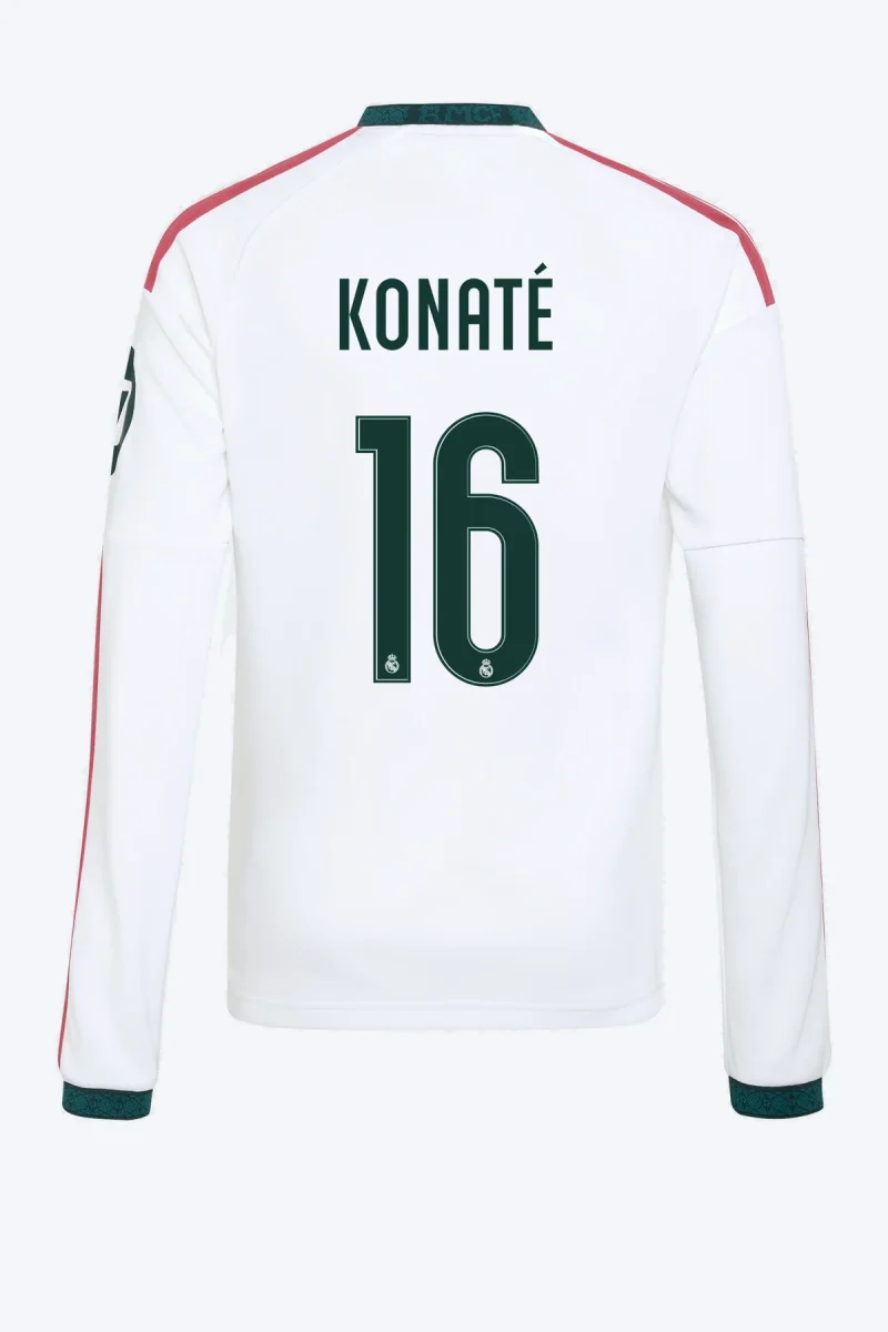 Konaté 16 Voetbalshirt - Real Madrid 26/27 Thuis Lange Mouw Kids