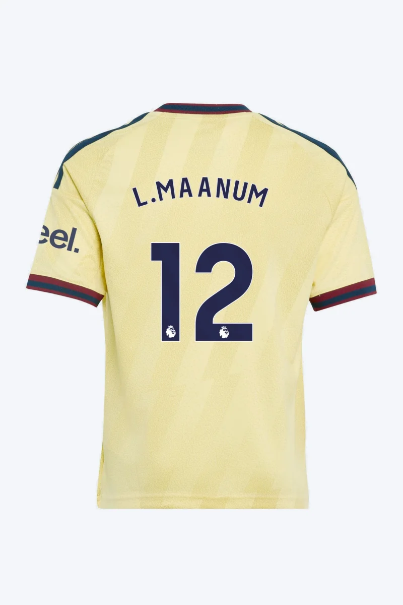 L. Maanum 12 Voetbalshirt - Arsenal FC 26/27 Derde Kids