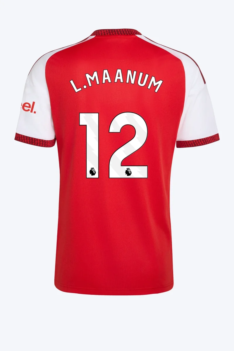 L. Maanum 12 Voetbalshirt - Arsenal FC 26/27 Thuis