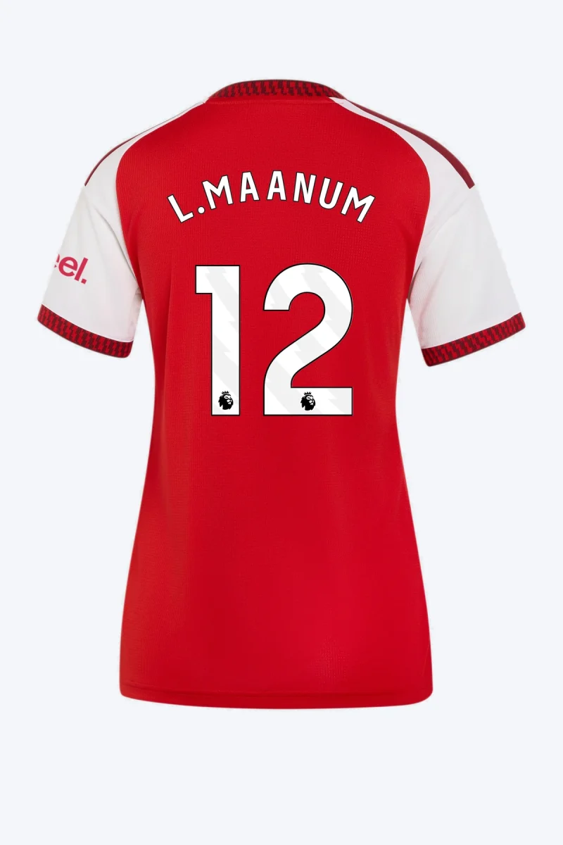 L. Maanum 12 Voetbalshirt - Arsenal FC 26/27 Thuis