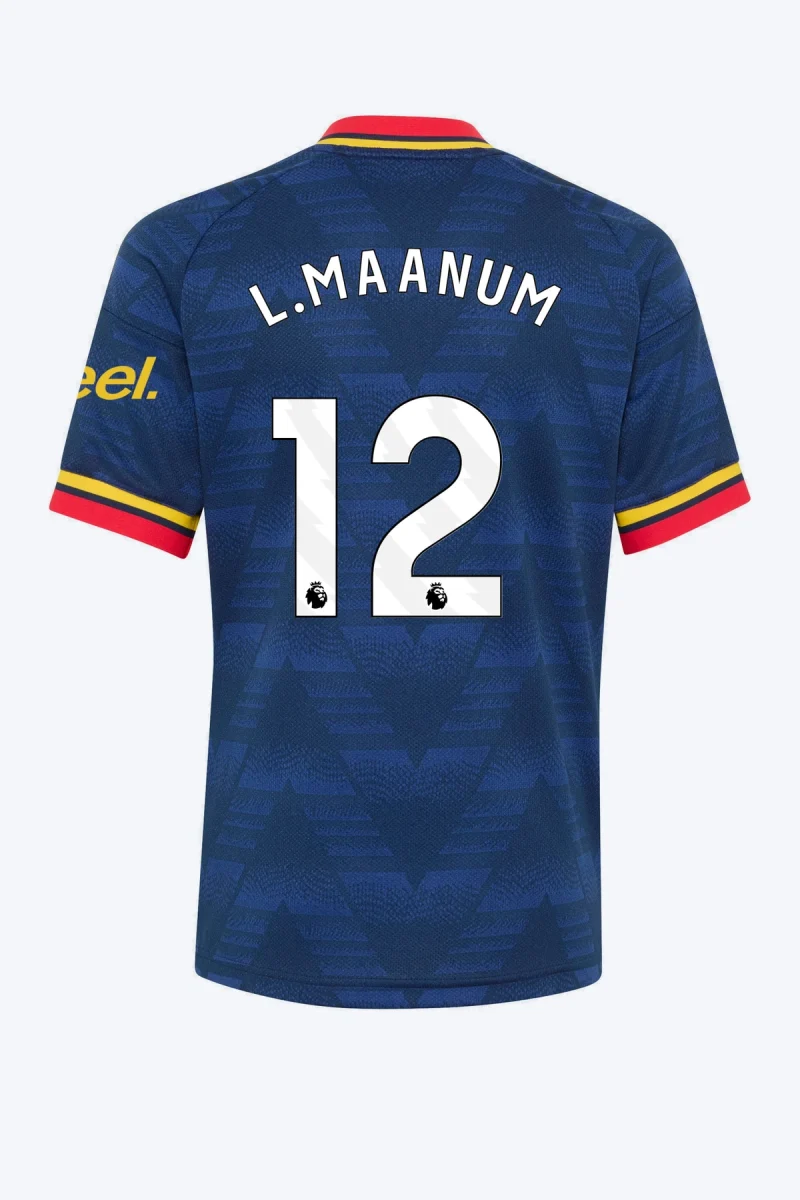L. Maanum 12 Voetbalshirt - Arsenal FC 26/27 Uit Kids