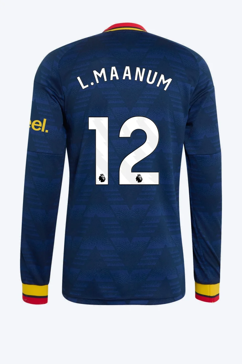 L. Maanum 12 Voetbalshirt - Arsenal FC 26/27 Uit Longsleeve