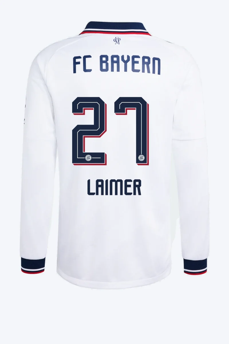Laimer 27 Voetbalshirt - FC Bayern 26/27 Uit Authentic Longsleeve
