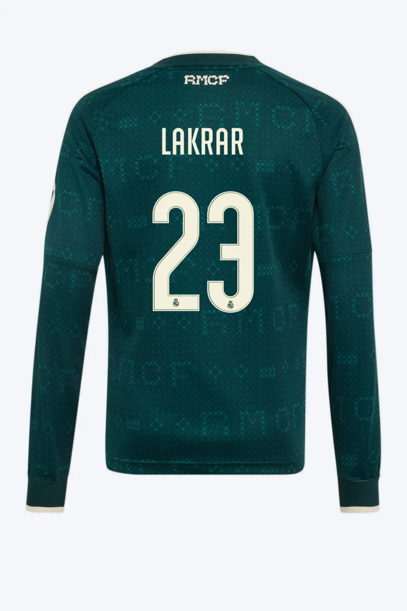 Lakrar 23 Voetbalshirt - Real Madrid 26/27 Uit Lange Mouw Kids