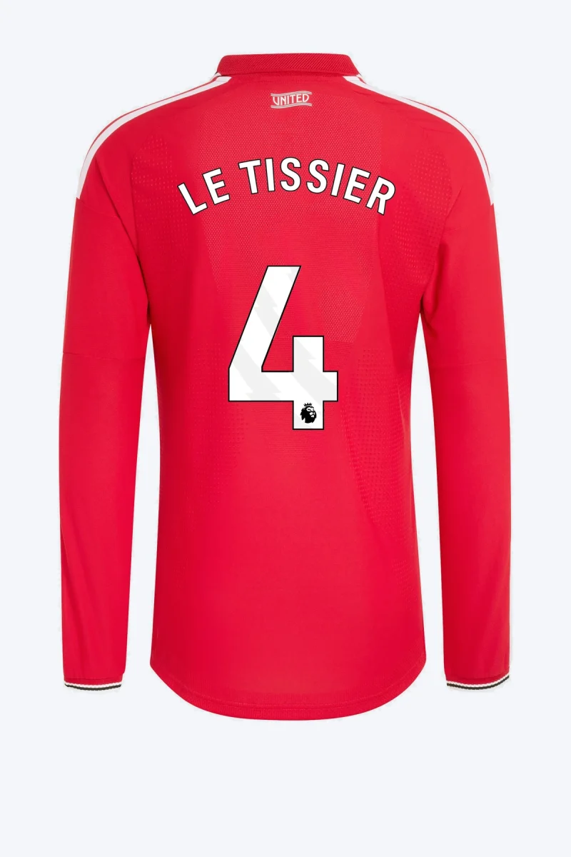 Le Tissier 4 Voetbalshirt - Manchester United 26/27 Thuis Authentic Lange Mouw