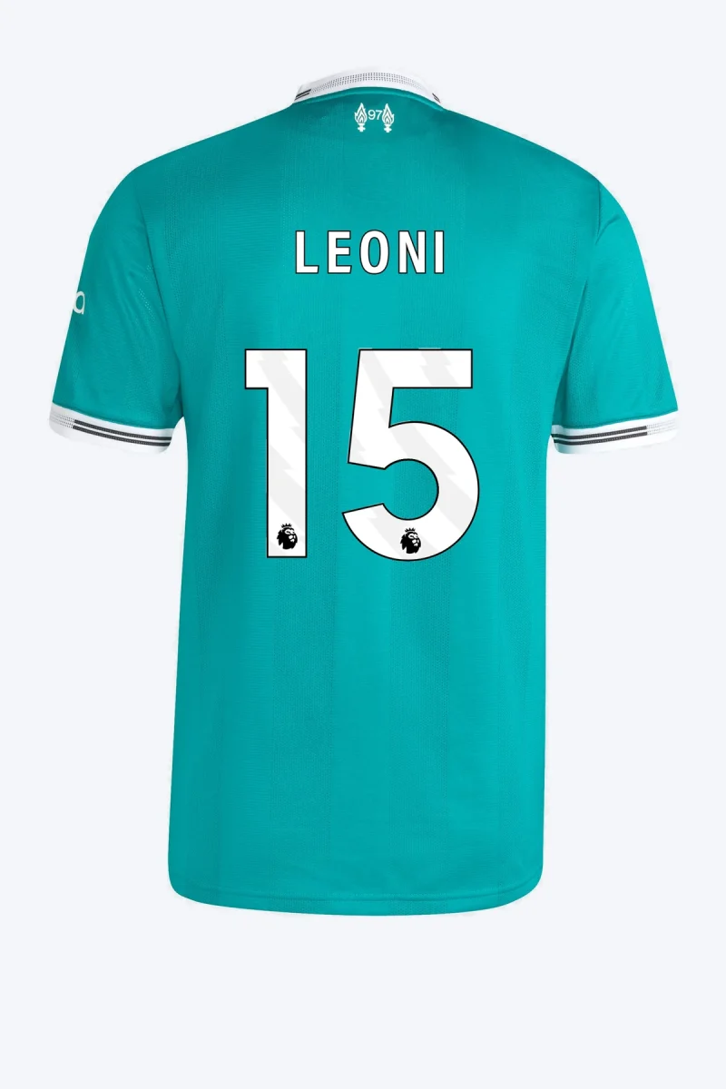 Leoni 15 Voetbalshirt - Liverpool FC 25/26 Derde Authentic