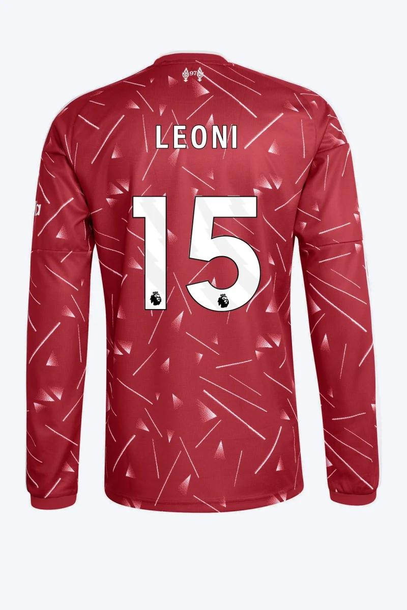 Leoni 15 Voetbalshirt - Liverpool FC 26/27 Thuis Lange Mouw