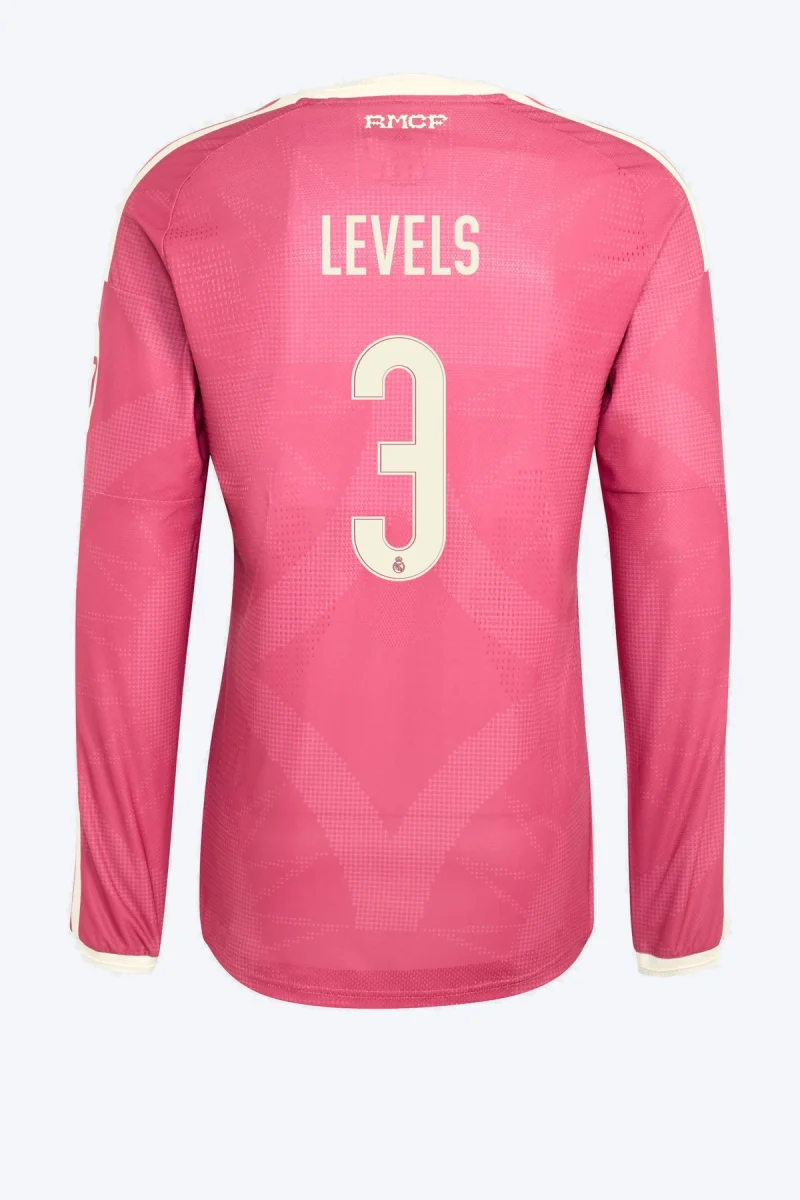 Levels 3 Voetbalshirt - Real Madrid 26/27 Derde Authentic Lange Mouw