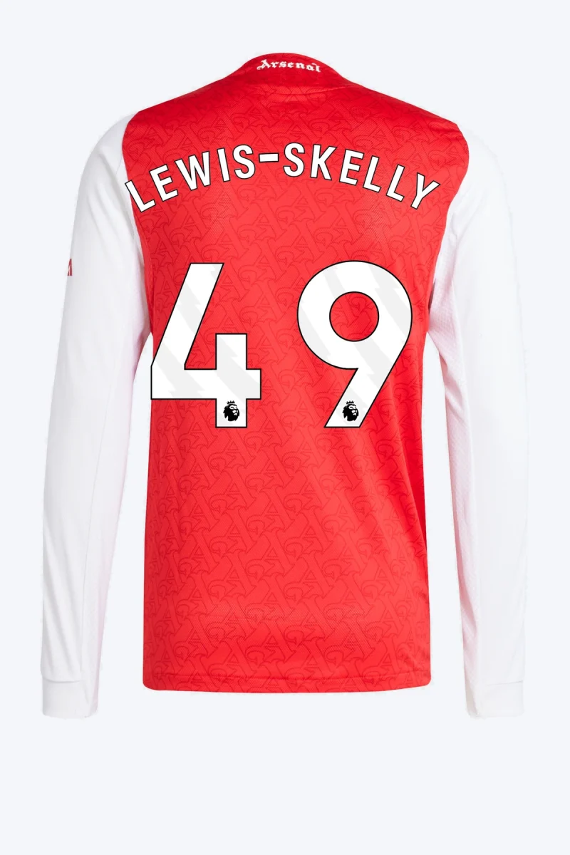 Lewis-Skelly 49 Voetbalshirt - Arsenal 25/26 Lange Mouw Thuis Authentic