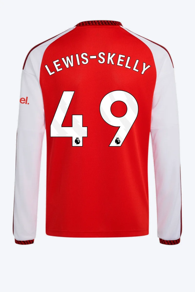 Lewis-Skelly 49 Voetbalshirt - Arsenal FC 26/27 Thuis Kids Longsleeve