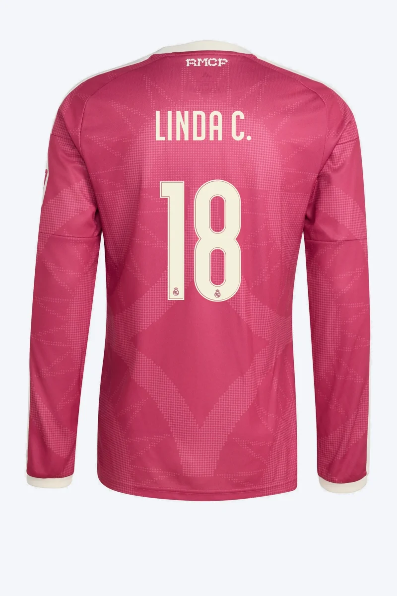 Linda C. 18 Voetbalshirt - Real Madrid 26/27 Derde Lange Mouw