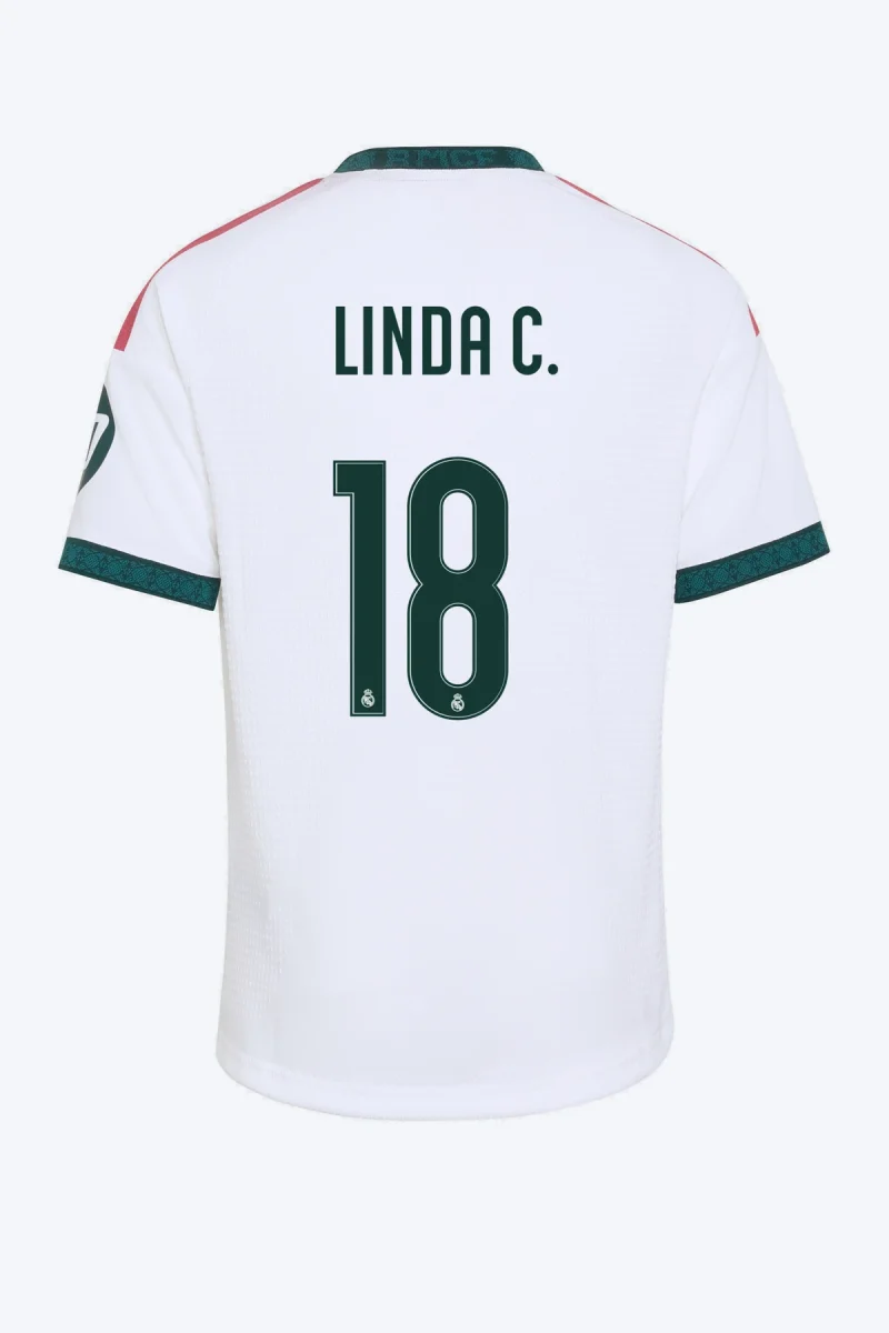 Linda C. 18 Voetbalshirt - Real Madrid 26/27 Thuis Kids