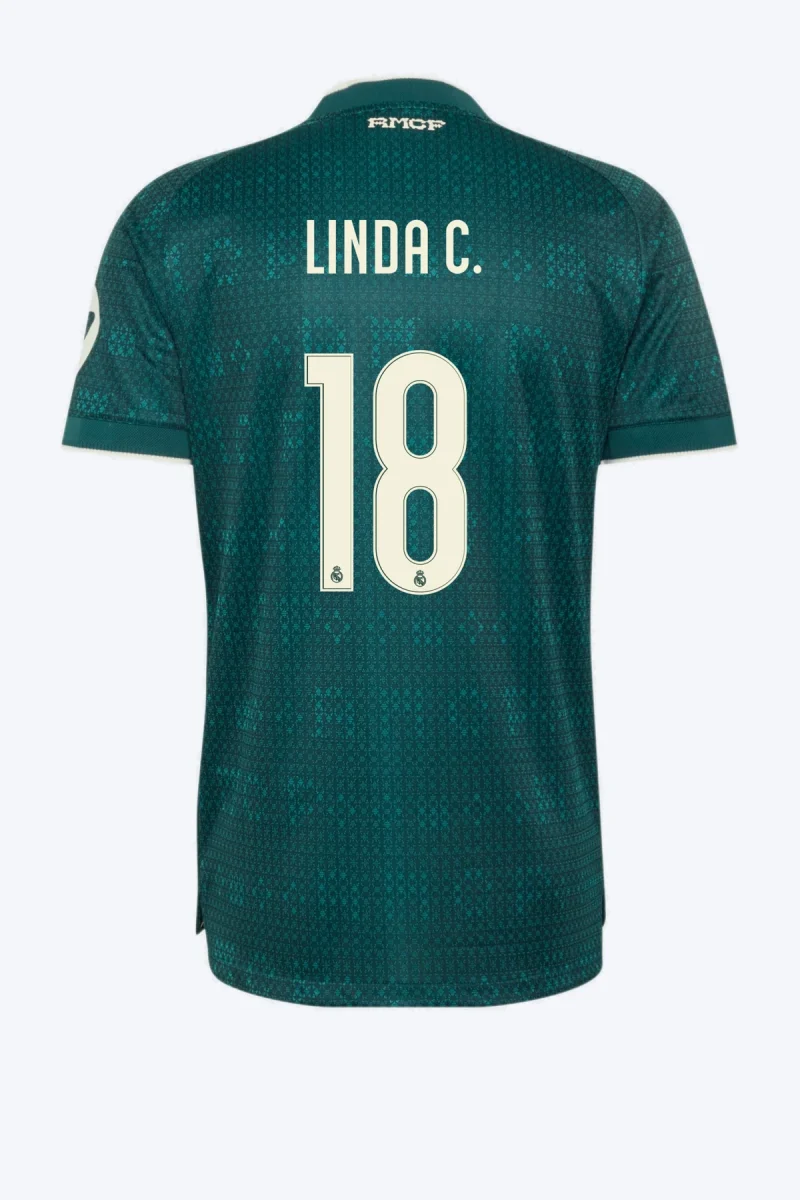 Linda C. 18 Voetbalshirt - Real Madrid 26/27 Uit Authentic